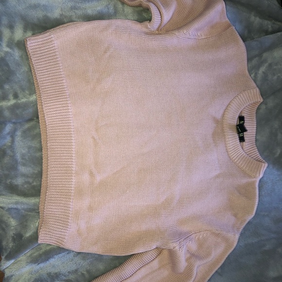 Cropped nude sweater - Picture 2 of 5